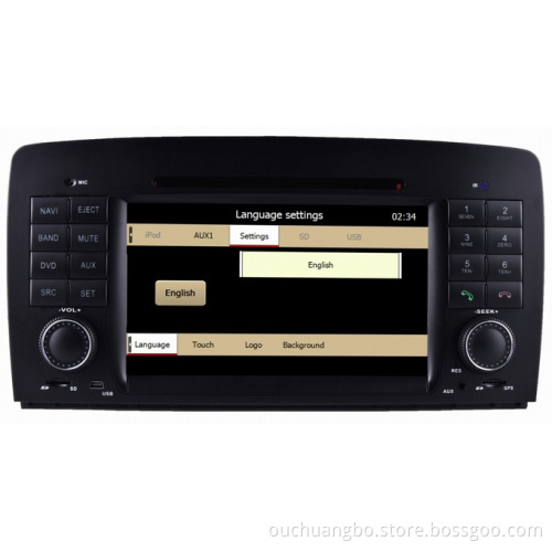 Ouchuangbo audio radio for Mercedes Benz R class W251 2006-2012 with iPod bleutooth 1080P video player